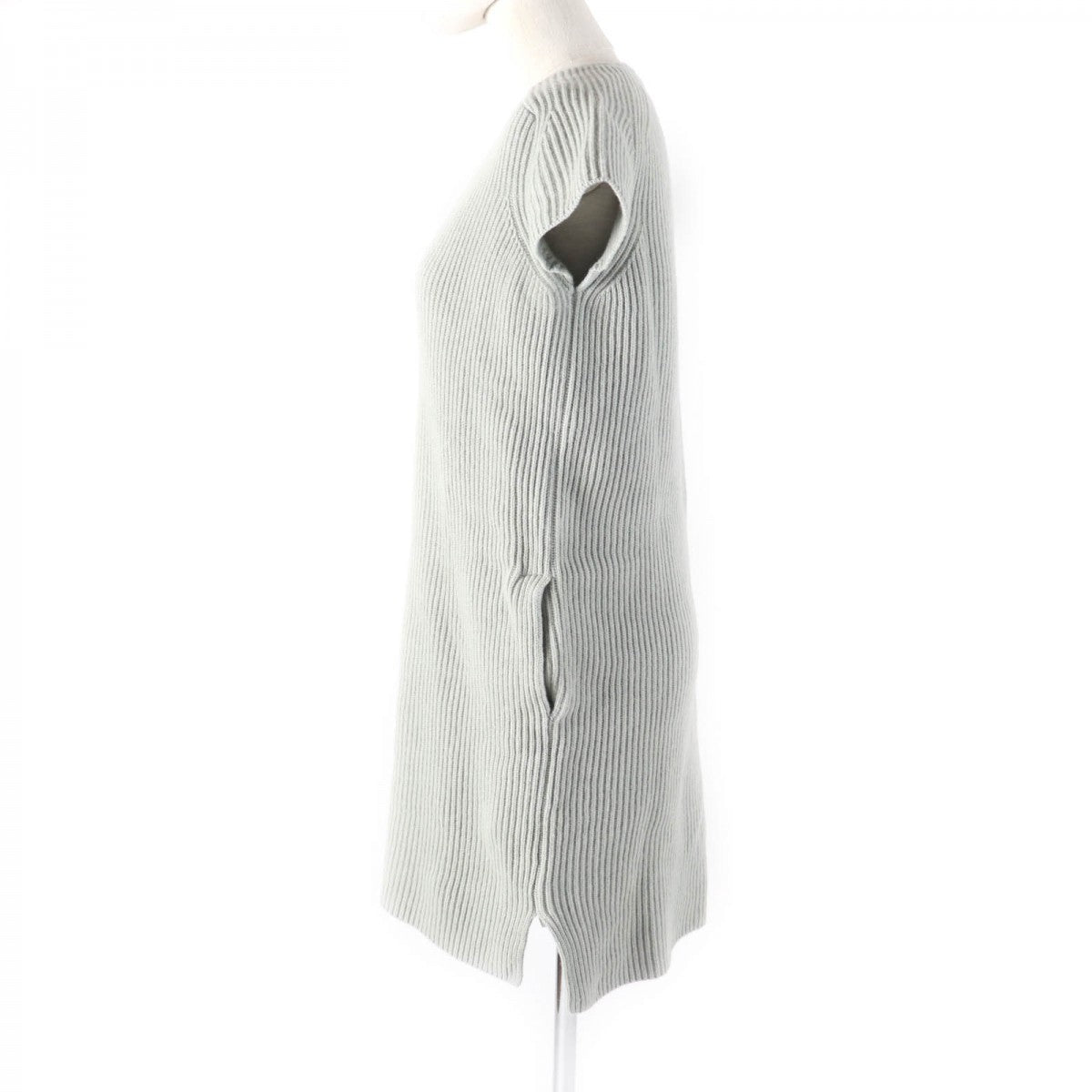 HERMES one piece wool gray 36