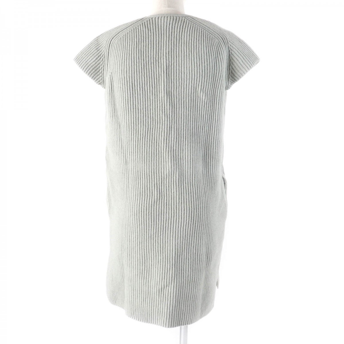 HERMES one piece wool gray 36