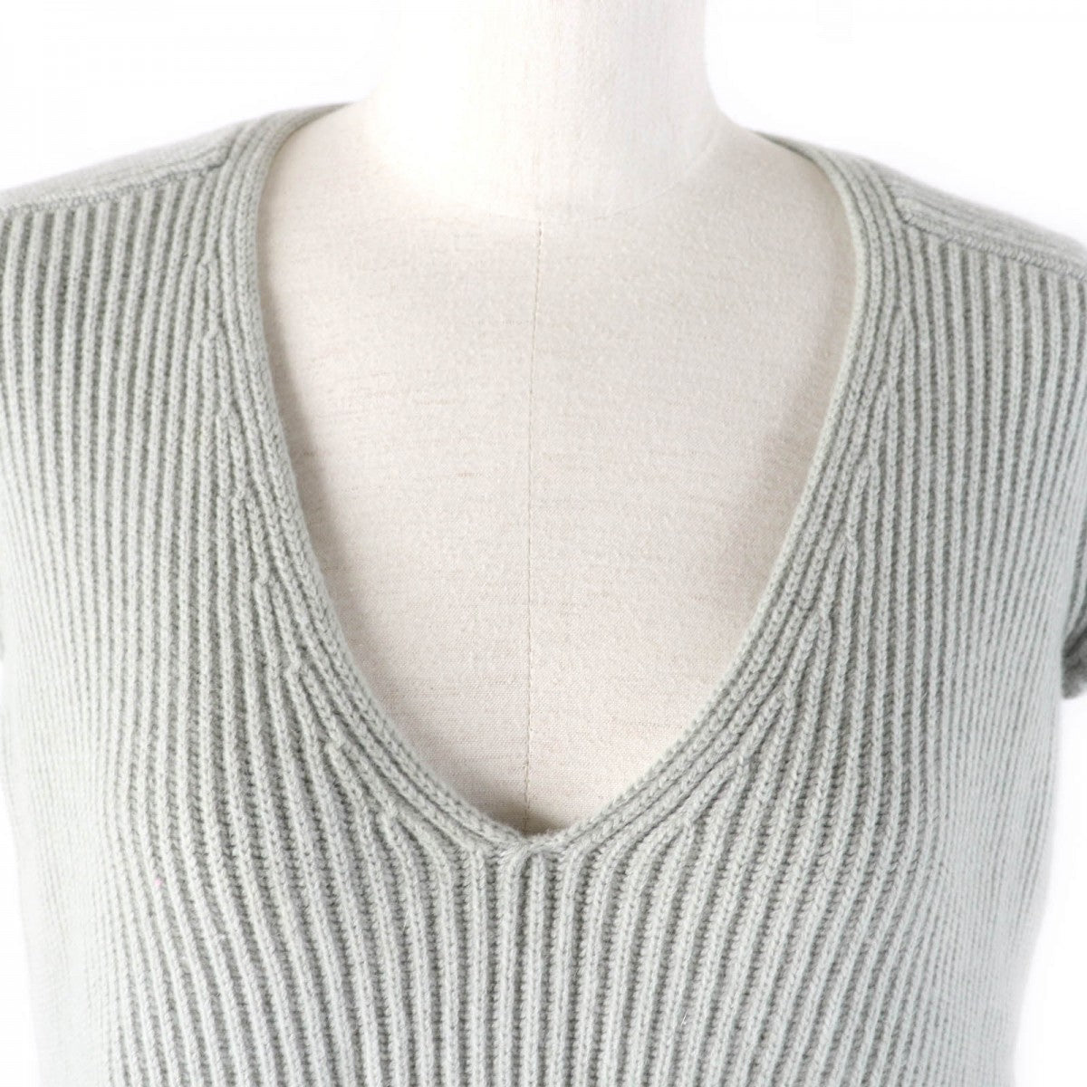 HERMES one piece wool gray 36