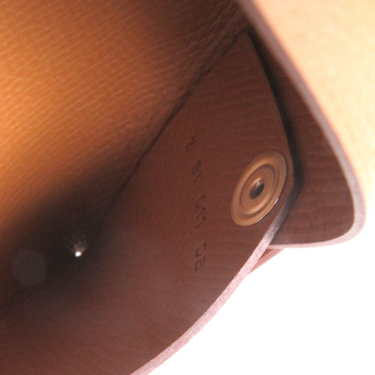 HERMES Coin case Epsom caramel Calvi
