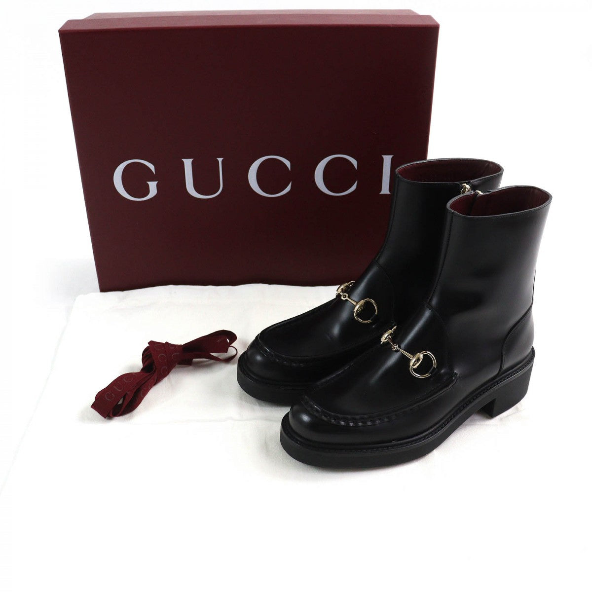GUCCI Ankle boots 798724 leather black 37