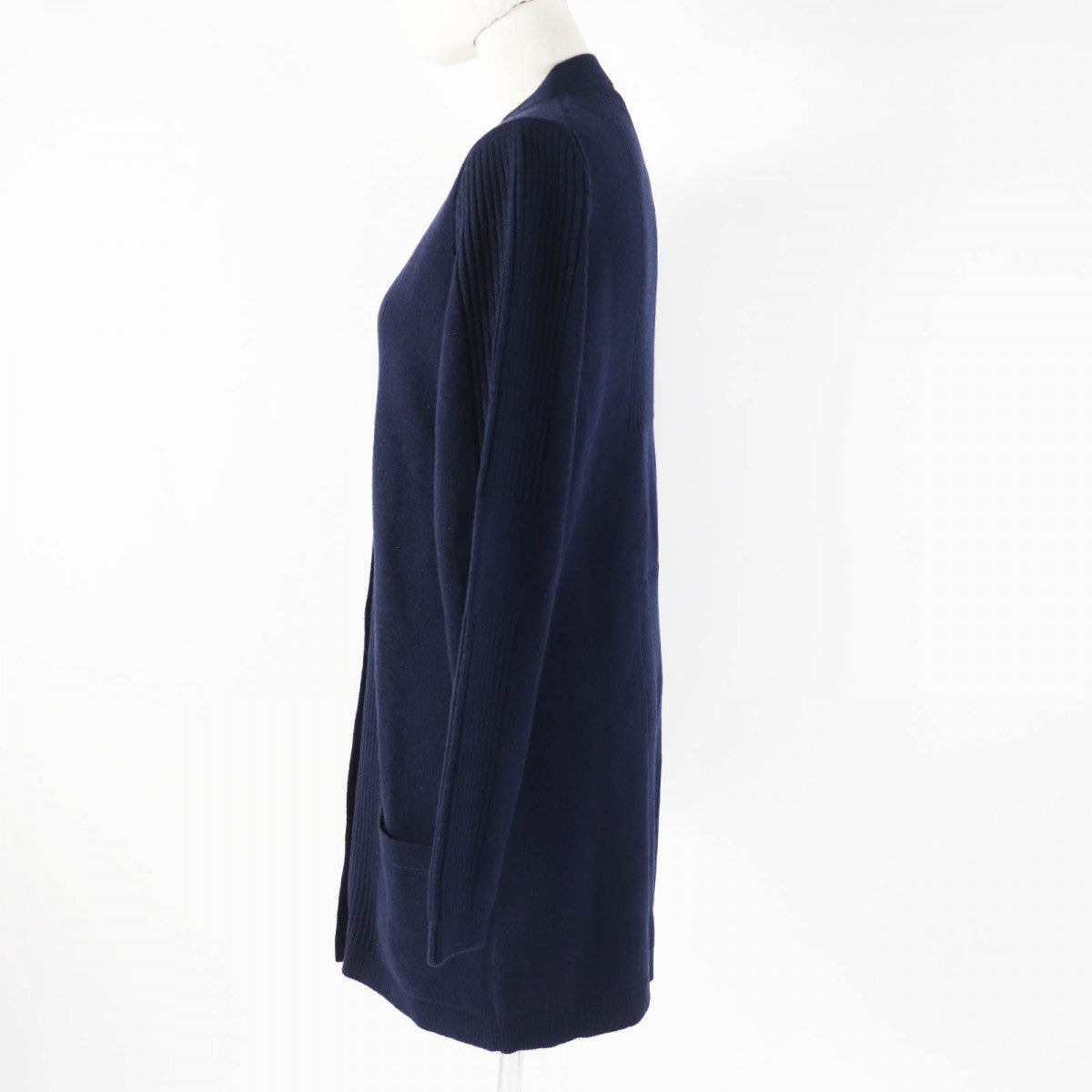 HERMES cardigan cashmere Dark navy 38