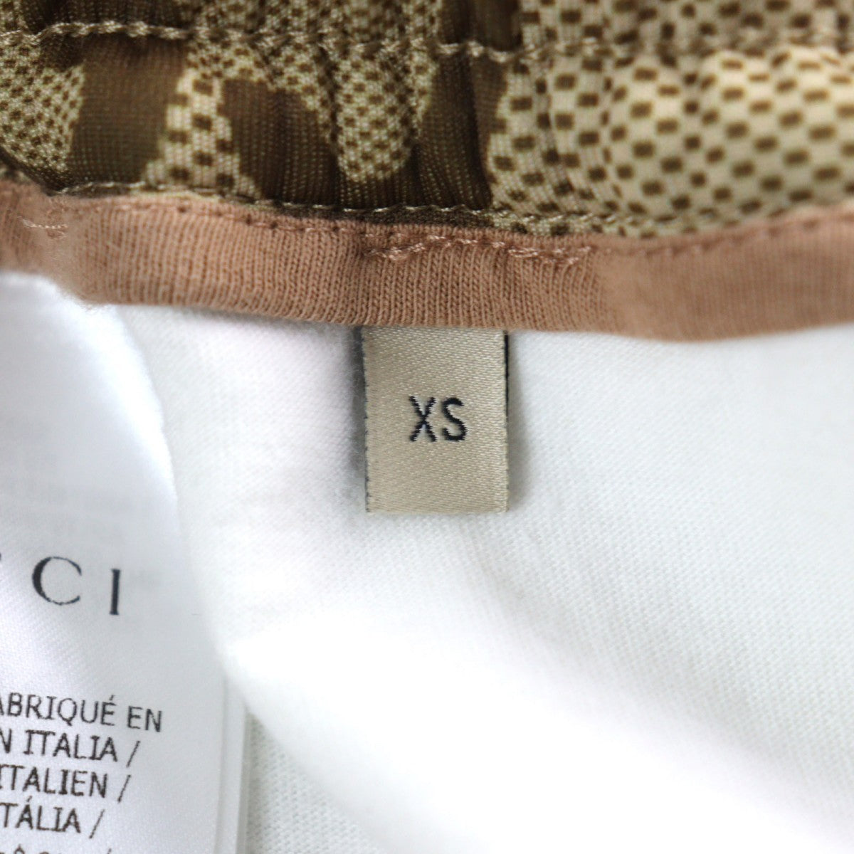 GUCCI Pants 676473 polyester Brown type All-over pattern XS