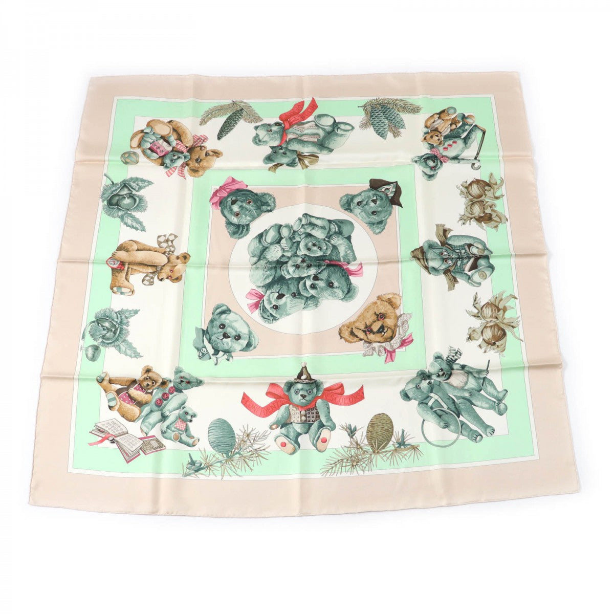 HERMES scarf silk Multi Carre90 Confidences of the Heart