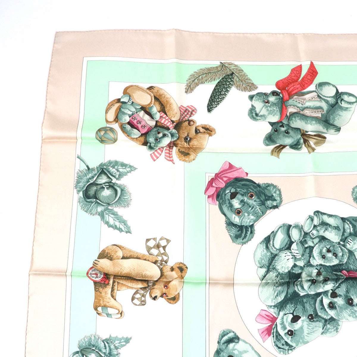 HERMES scarf silk Multi Carre90 Confidences of the Heart