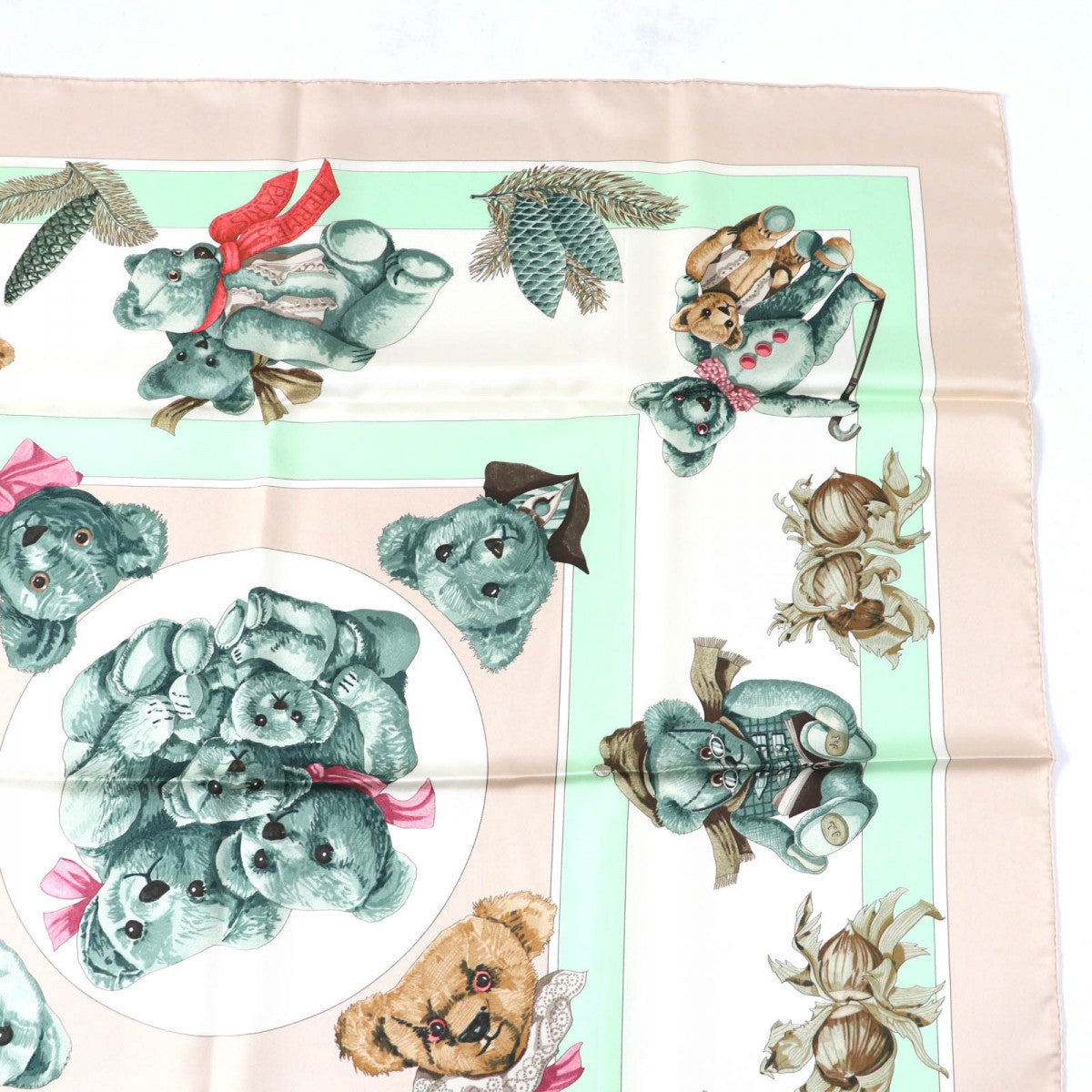 HERMES scarf silk Multi Carre90 Confidences of the Heart