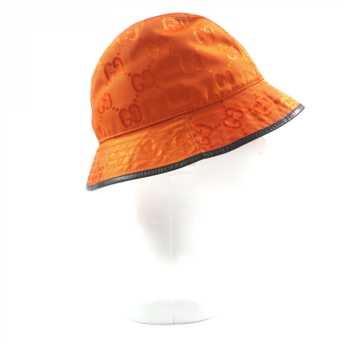 GUCCI hat 627115 Nylon Orange black Off The Grid M