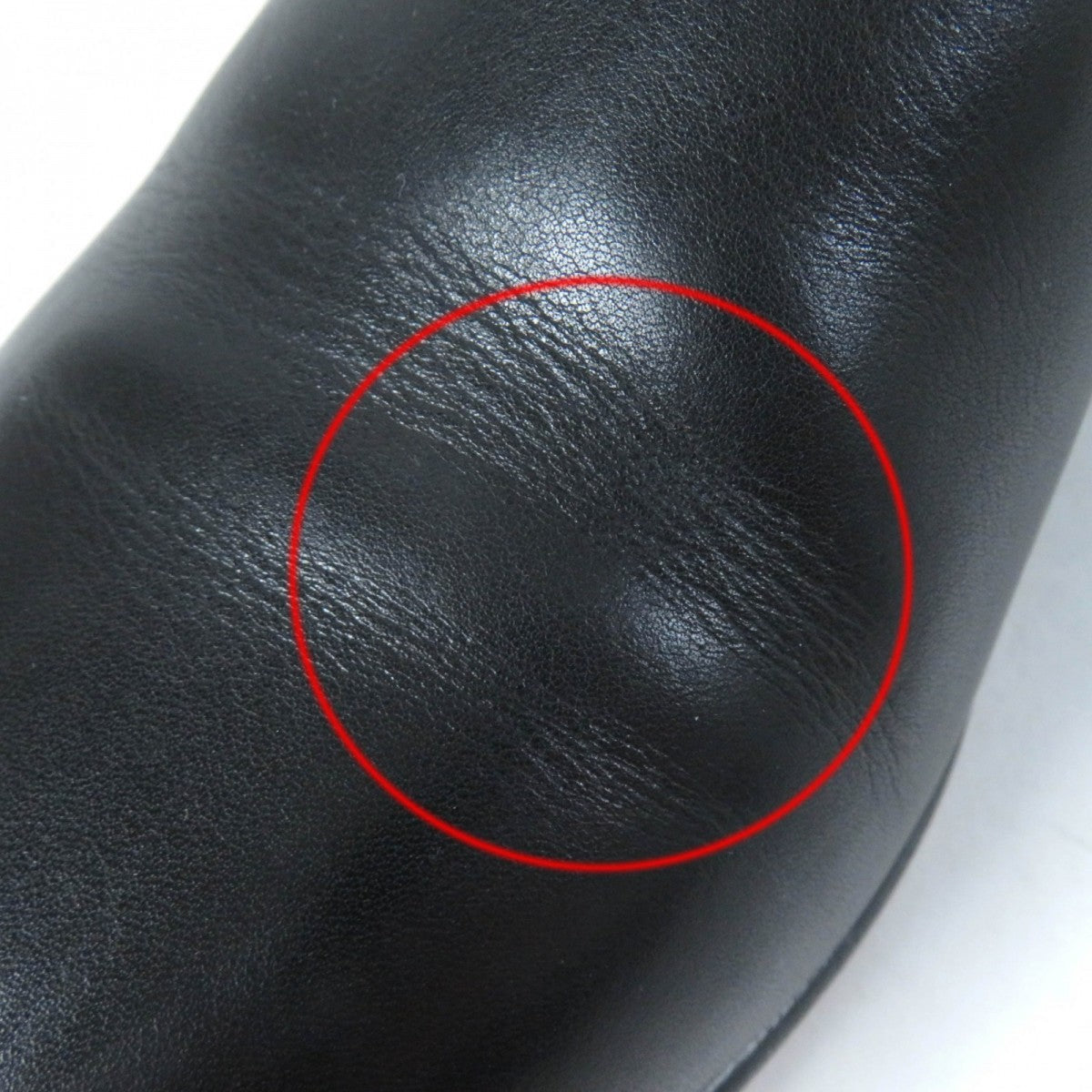 HERMES short boots leather black Neo 36.5