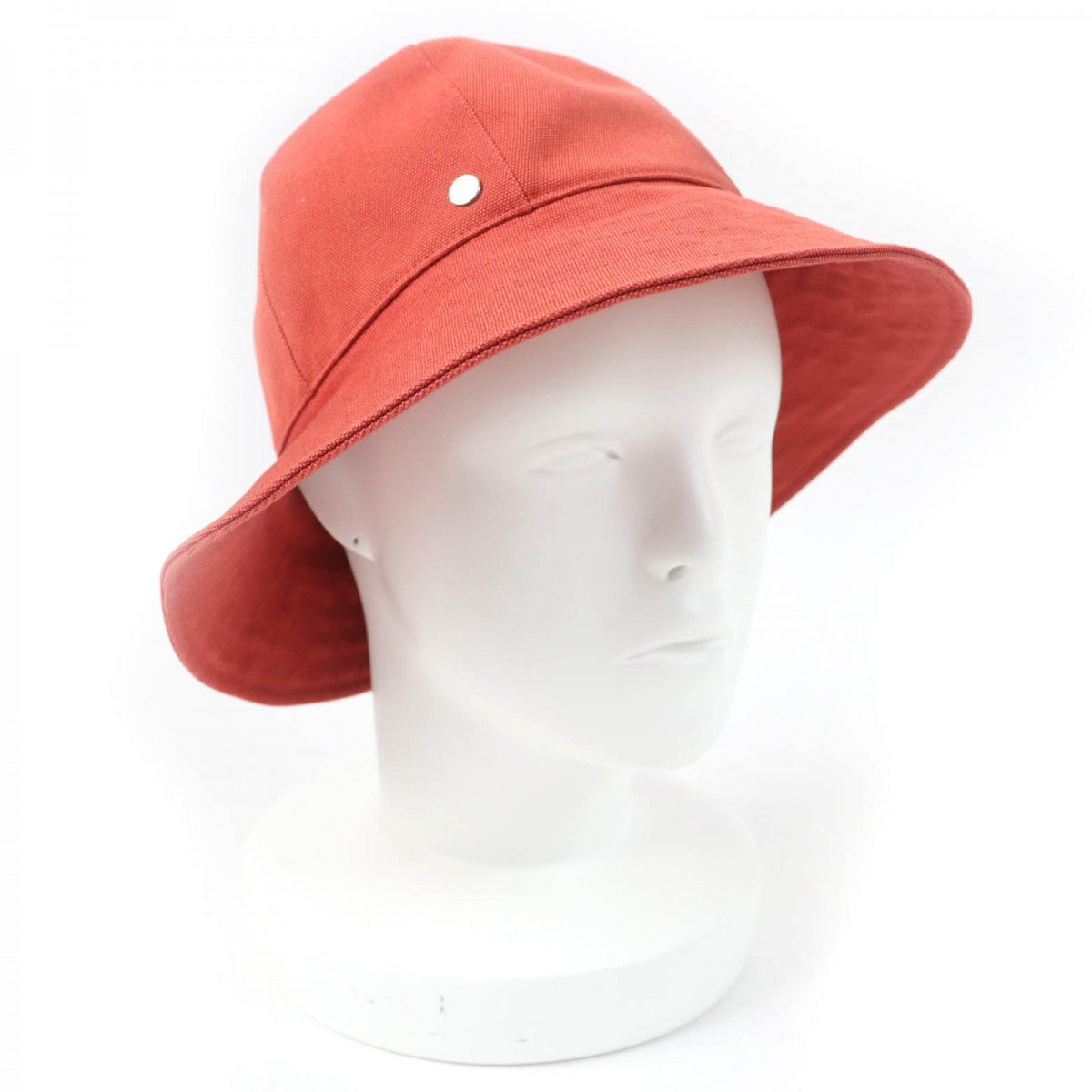 HERMES hat cotton Orange type 57