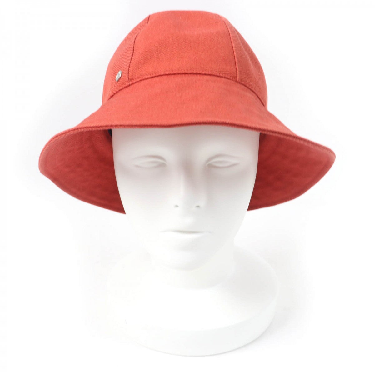 HERMES hat cotton Orange type 57