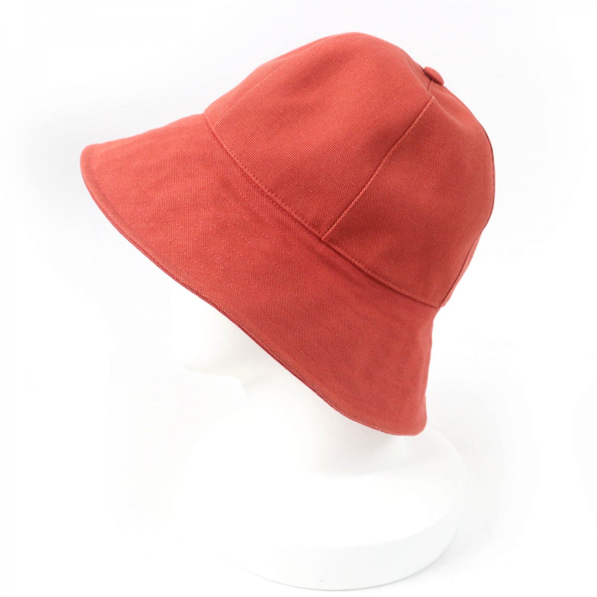 HERMES hat cotton Orange type 57