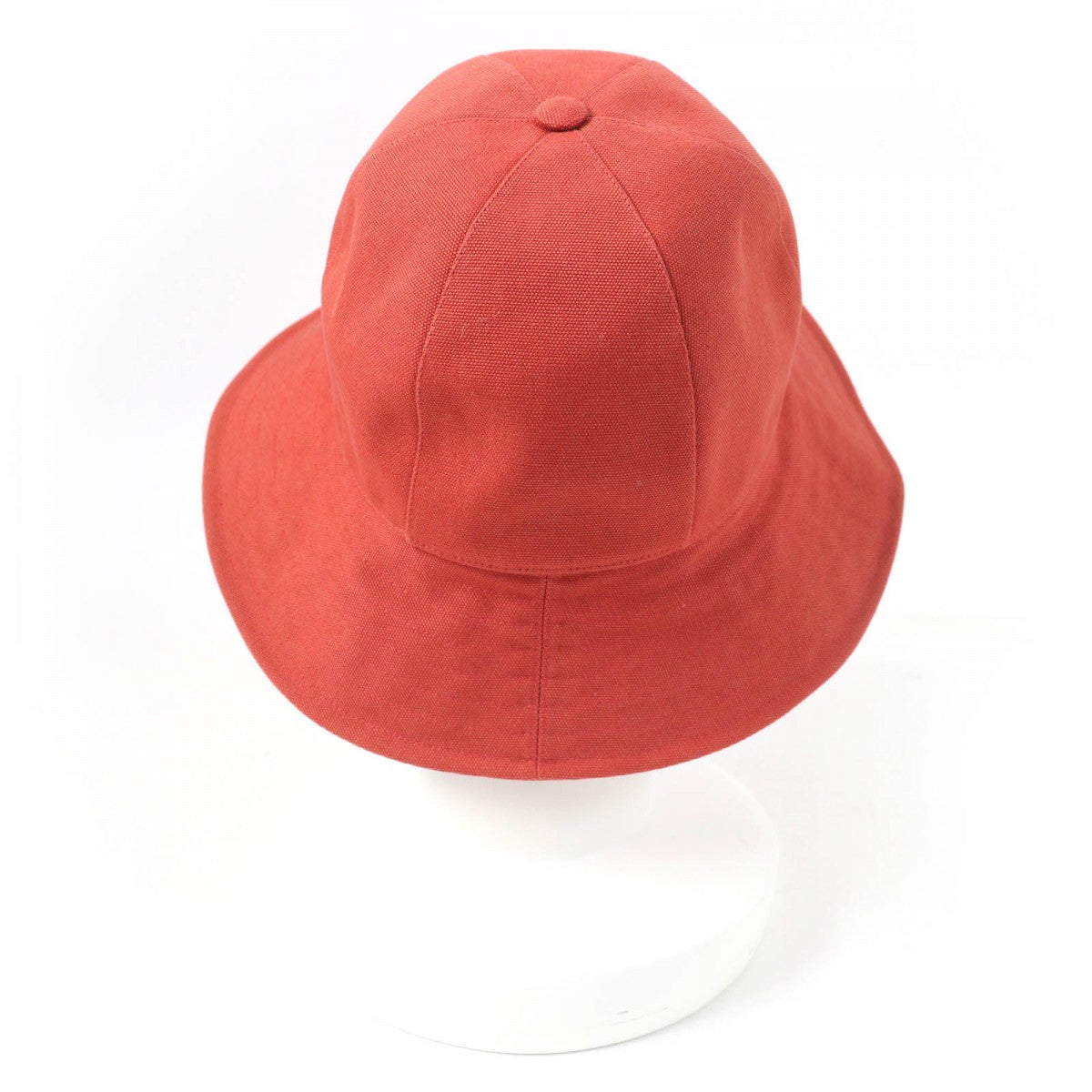 HERMES hat cotton Orange type 57