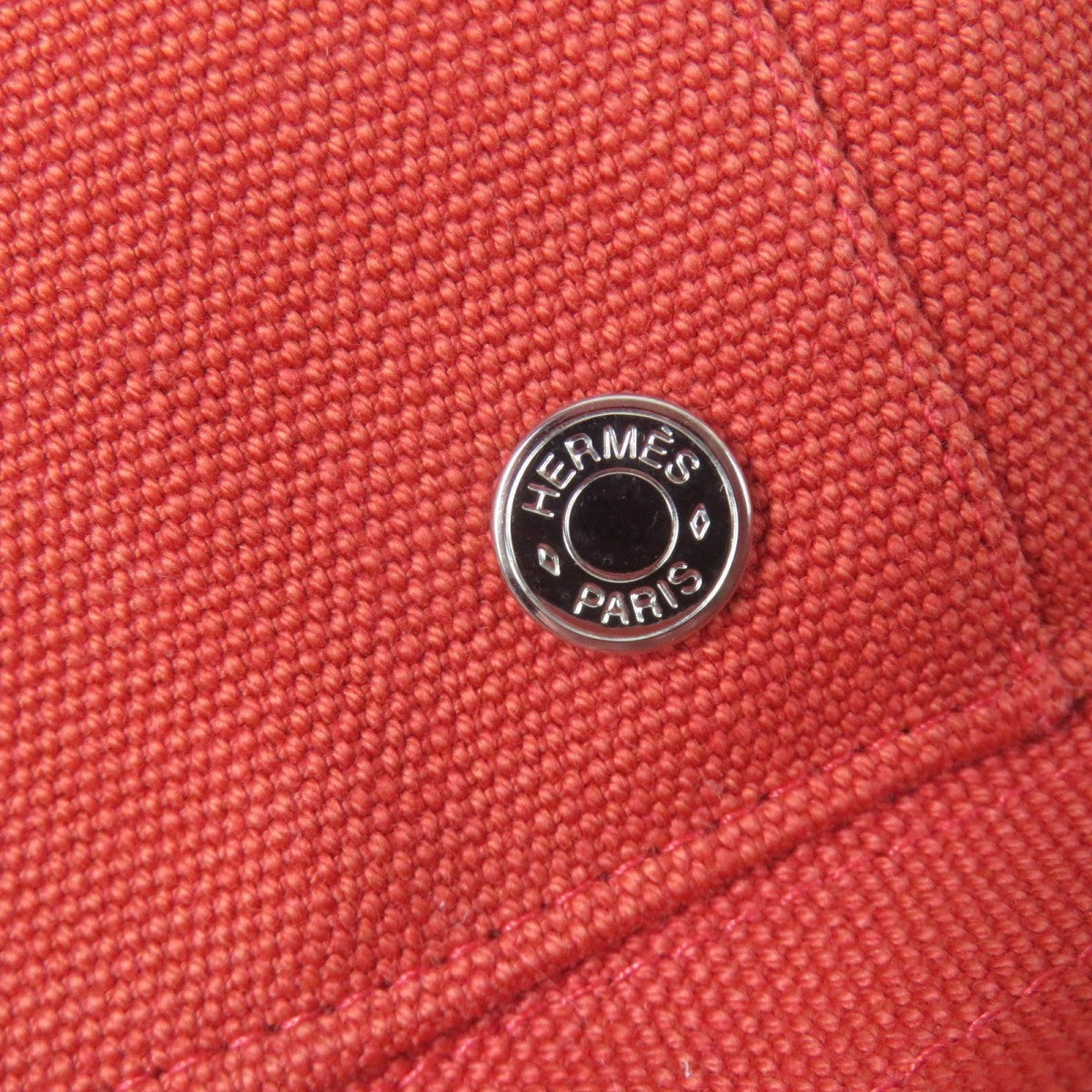 HERMES hat cotton Orange type 57