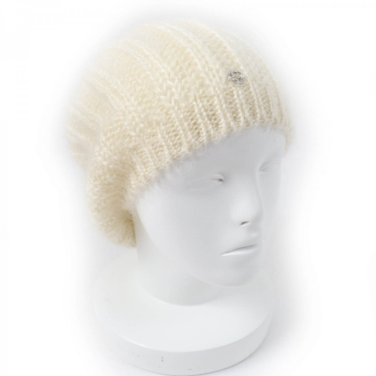 GUCCI Knit cap 331985 mohair Ivory L