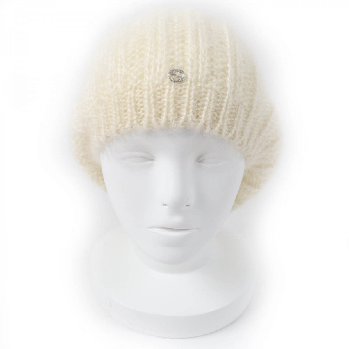 GUCCI Knit cap 331985 mohair Ivory L