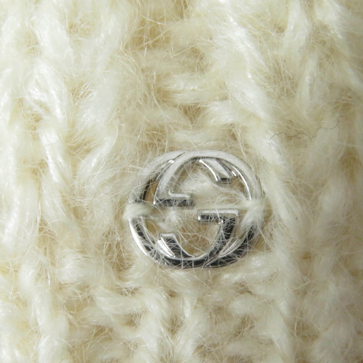 GUCCI Knit cap 331985 mohair Ivory L