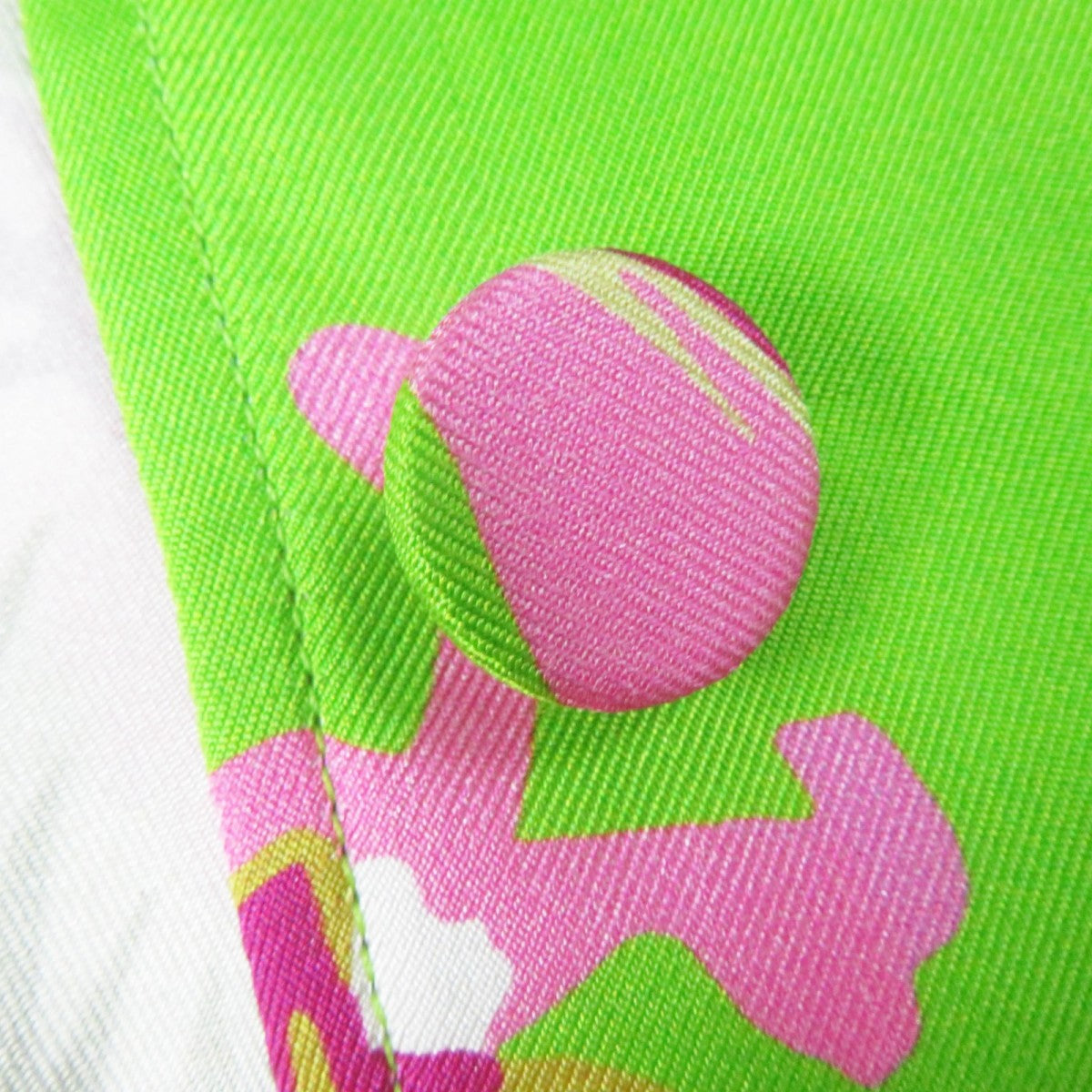 GUCCI Short sleeve shirt 694890 silk Light green pink type 38