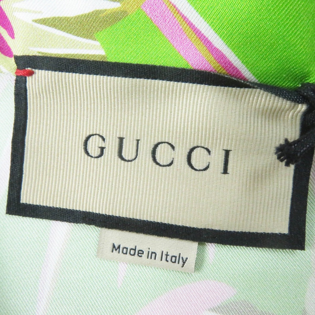 GUCCI Short sleeve shirt 694890 silk Light green pink type 38