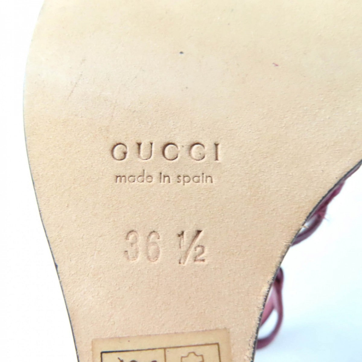 GUCCI Sandals Suede leather purple 36.5