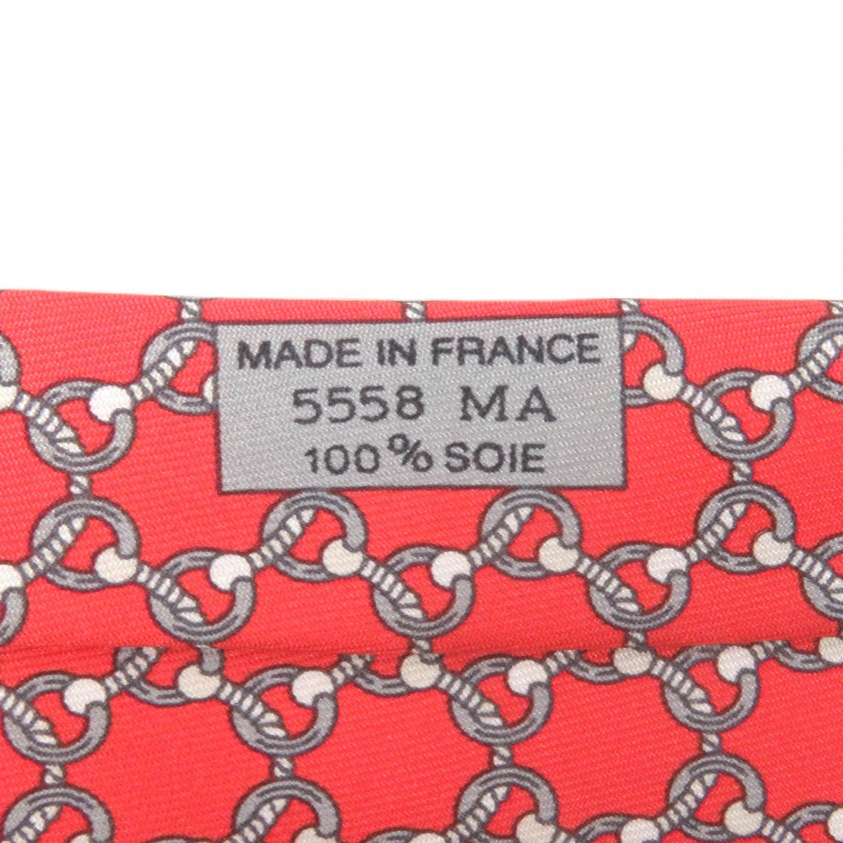 HERMES tie 5558MA silk Rouge