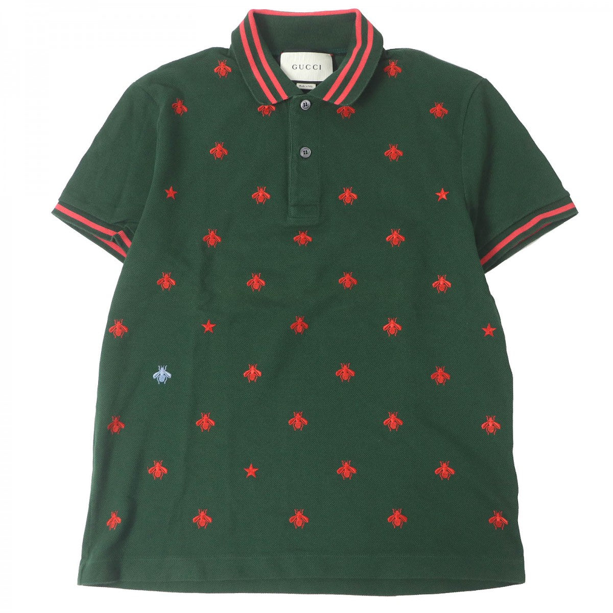 GUCCI Short sleeve polo shirt 431039 cotton green S