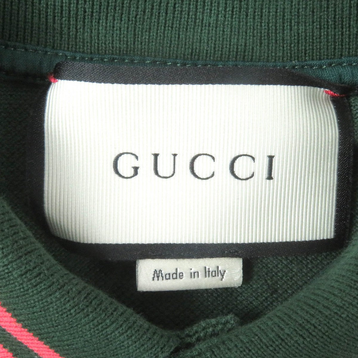 GUCCI Short sleeve polo shirt 431039 cotton green S