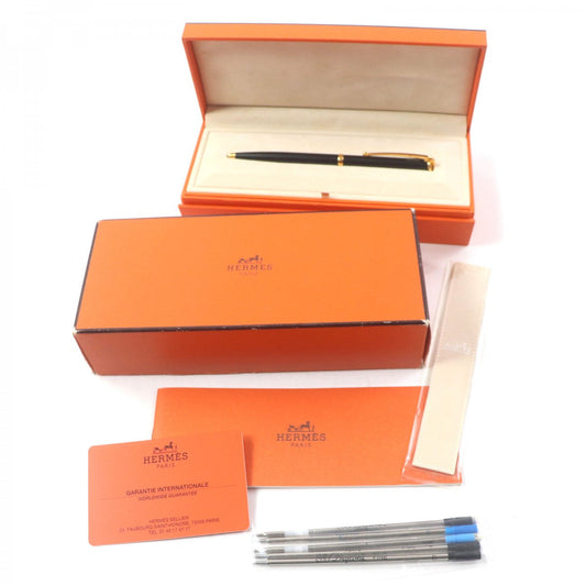 HERMES Ballpoint pen Main：Gold Plated black Allegro