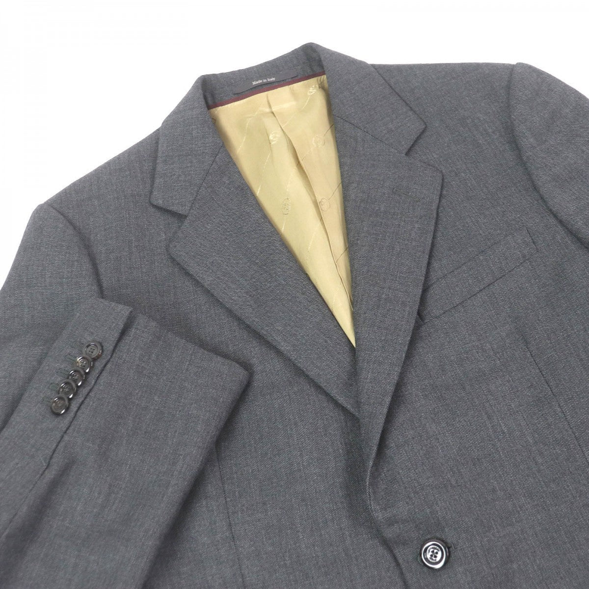 GUCCI tailored jacket 625378 wool gray 50
