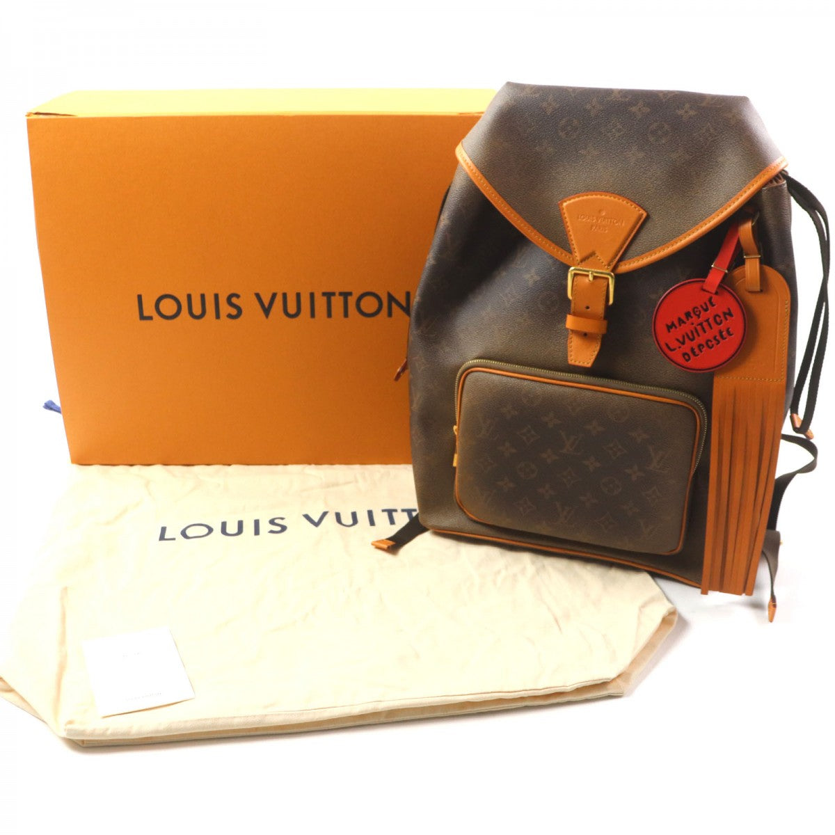LOUIS VUITTON Backpack M11540 Monogram Dust Canvas Monogram Brown Monogram Dust Montsouris Backpack