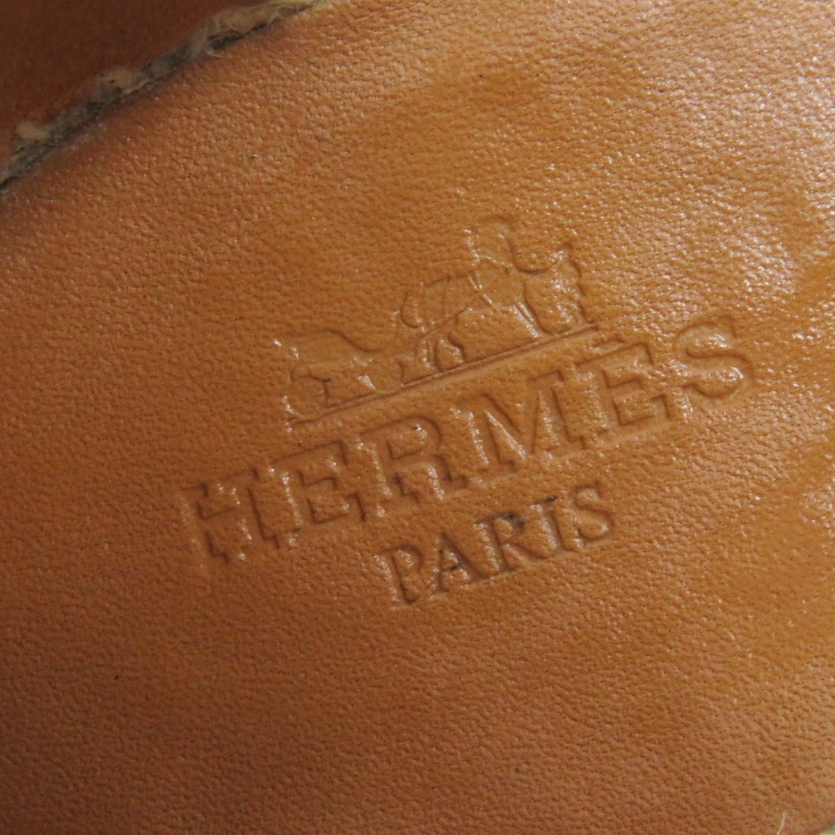 HERMES Sandals denim Light Blue Natural TIVOLI 37