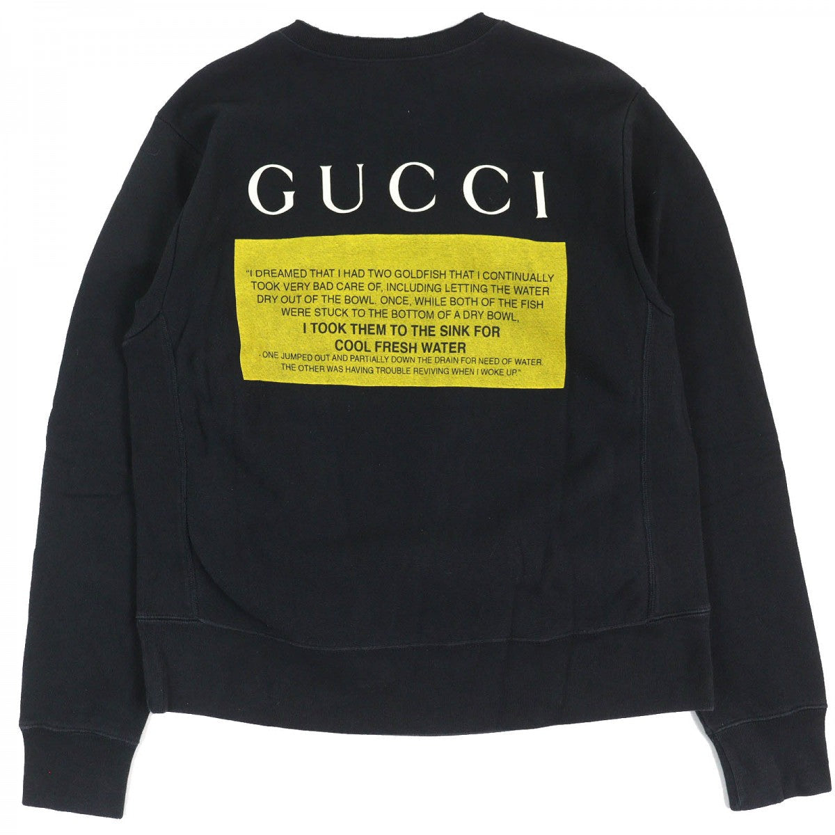 GUCCI sweat 475373 cotton Black White Red Yellow S