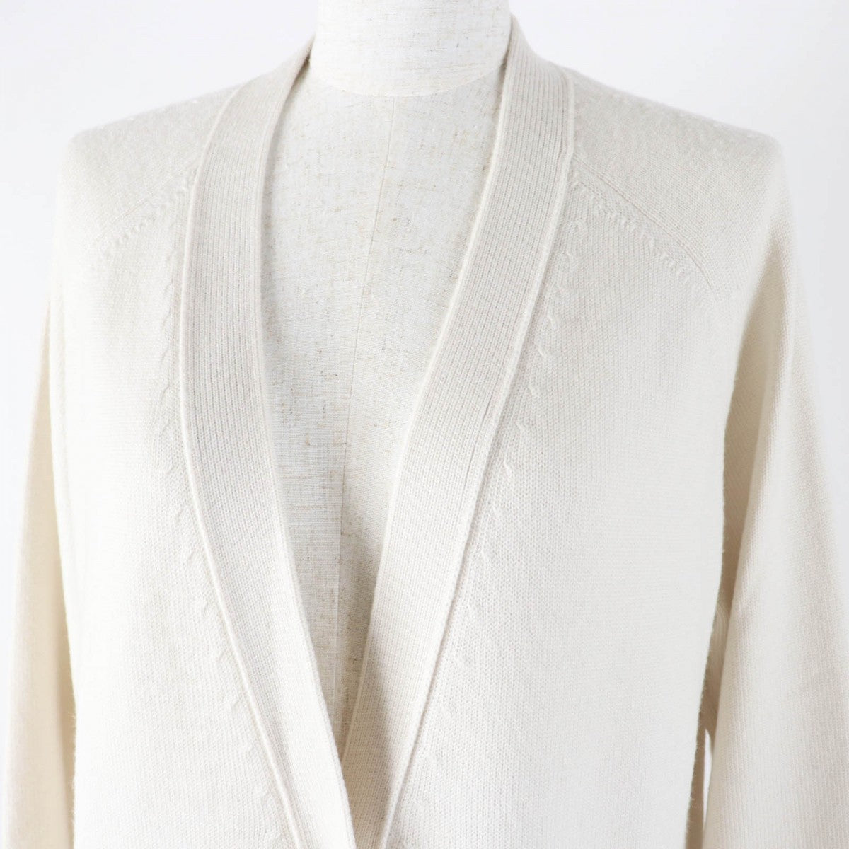 HERMES cardigan 2H2704DN wool cream 40