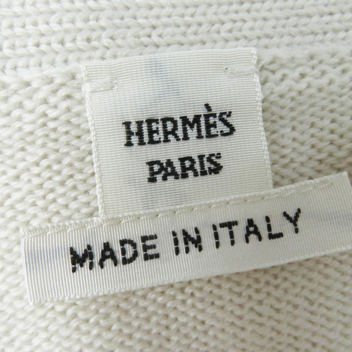 HERMES cardigan 2H2704DN wool cream 40