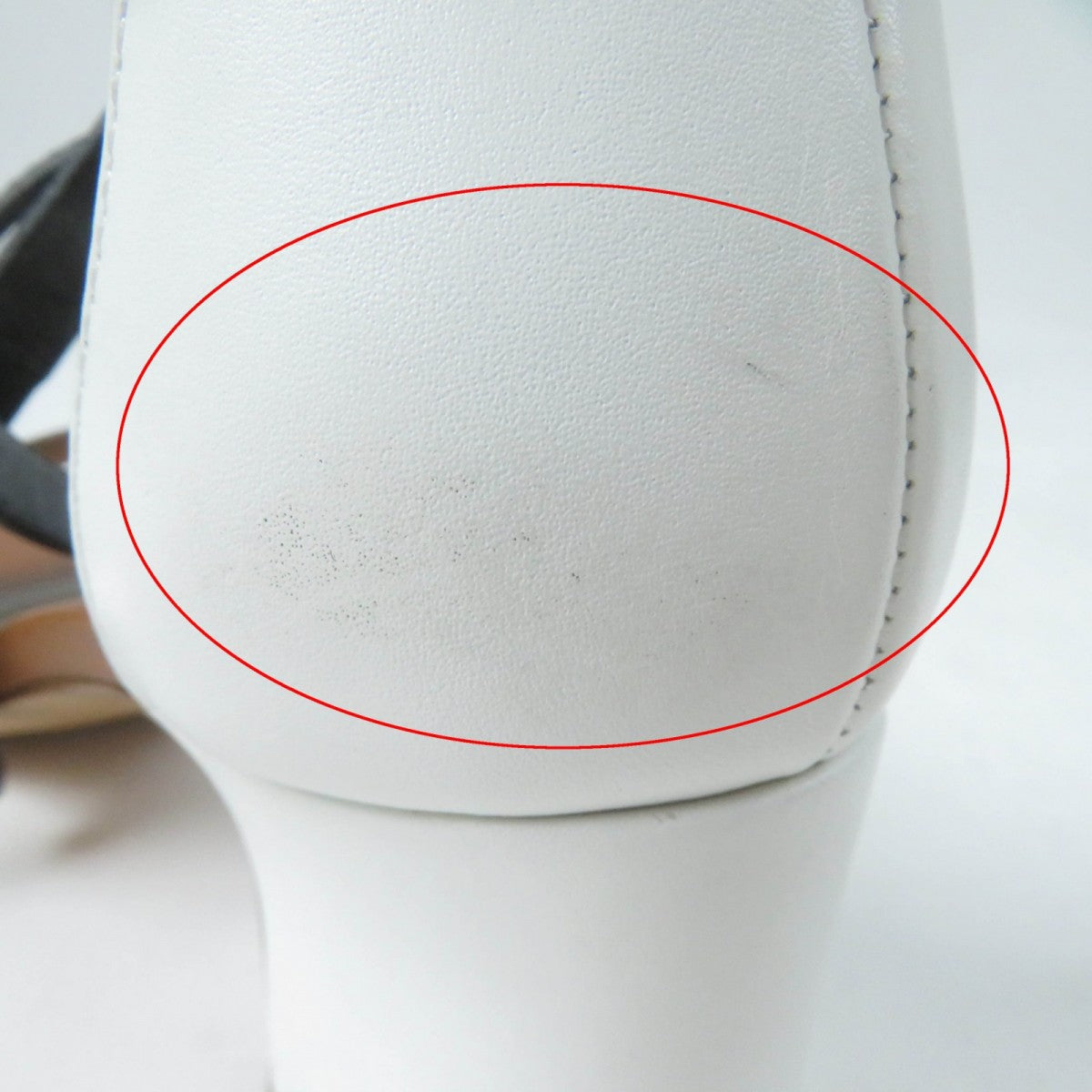 HERMES Sandals leather Brown black white Money 36.5