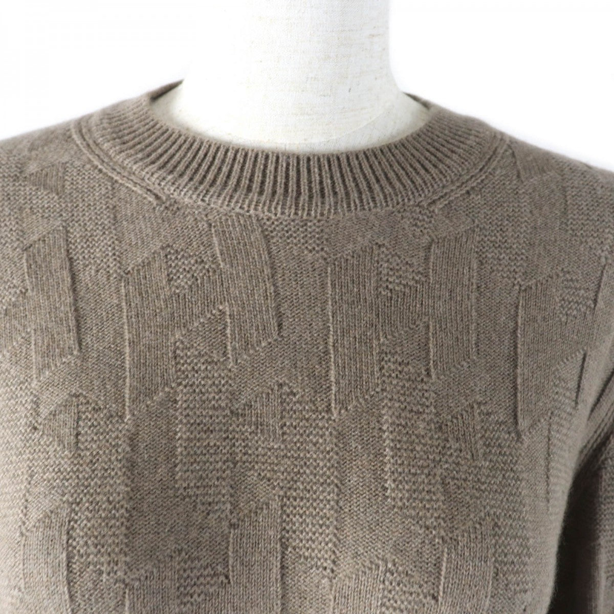 HERMES knit 2610D3 wool Brown 38