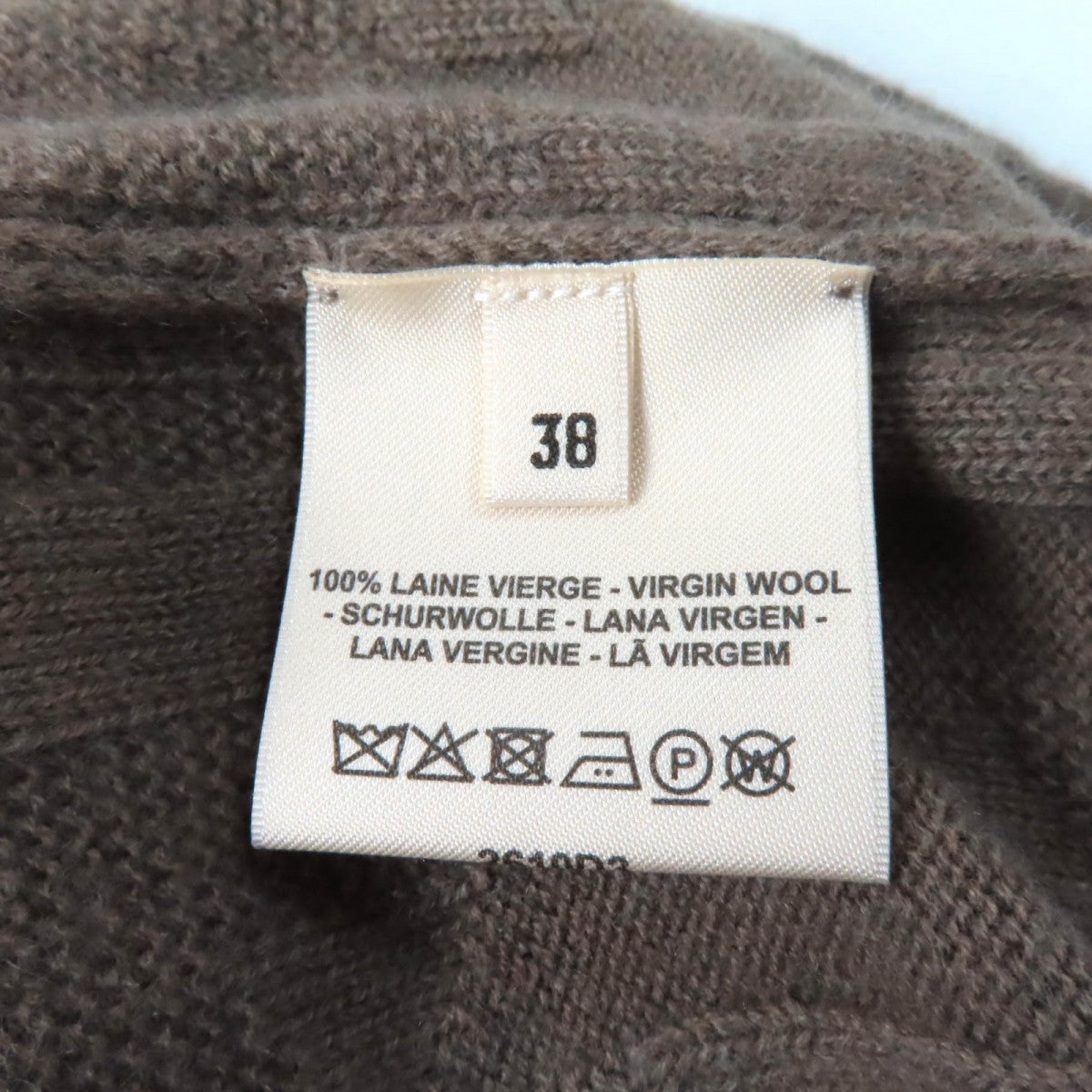 HERMES knit 2610D3 wool Brown 38