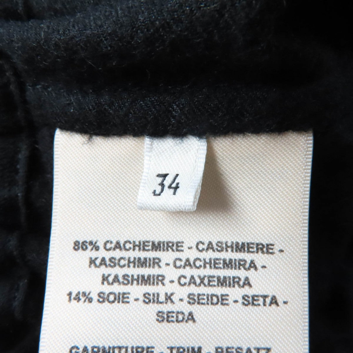 HERMES one piece 2E0145DI cashmere black 34