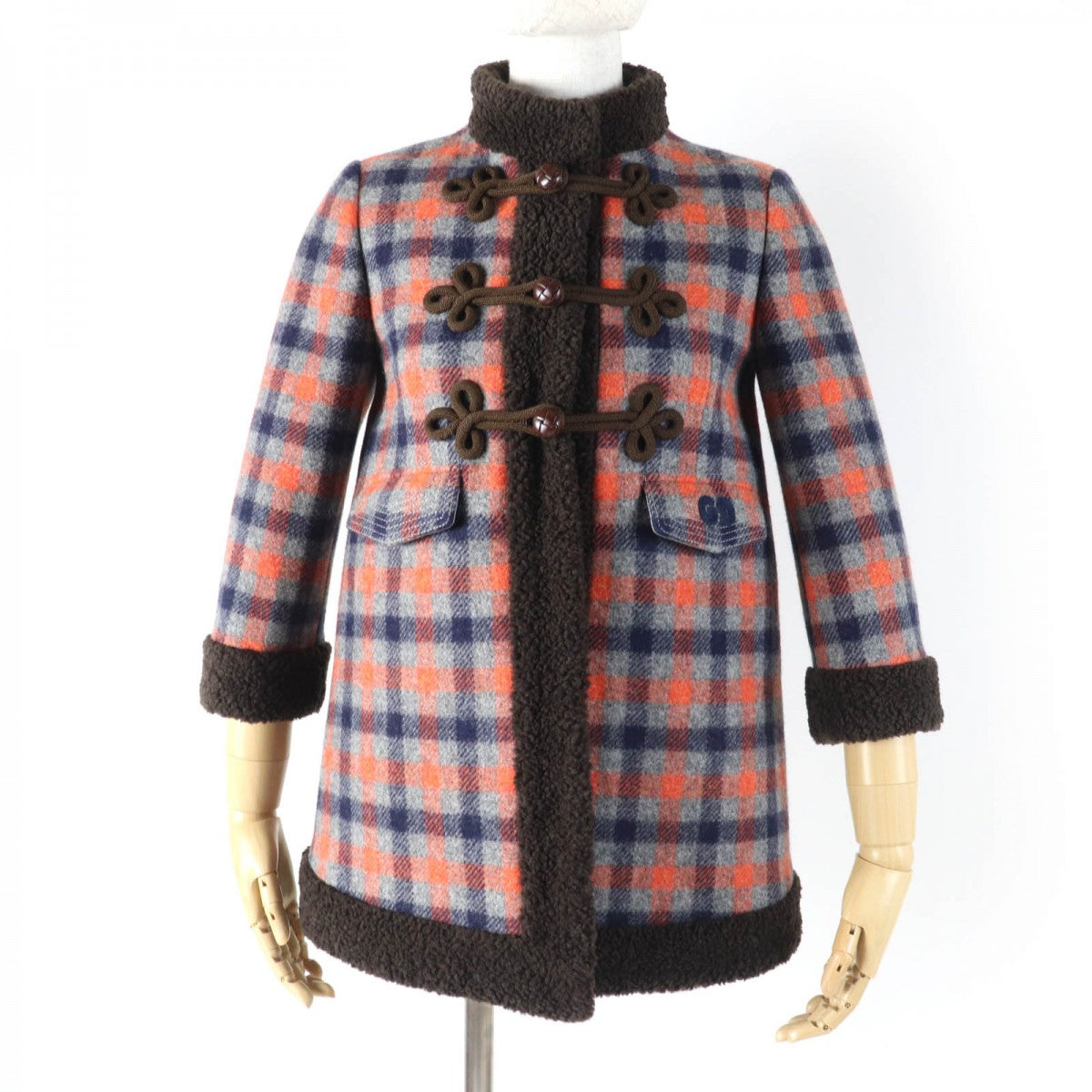 GUCCI coat 633365 wool multicolor 36