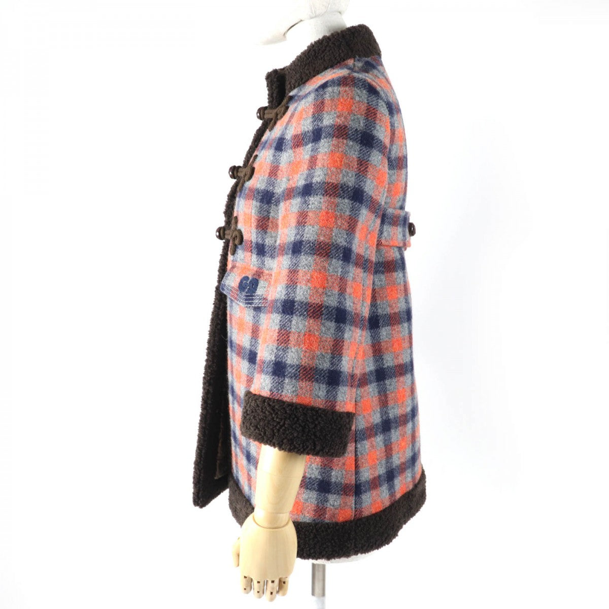GUCCI coat 633365 wool multicolor 36