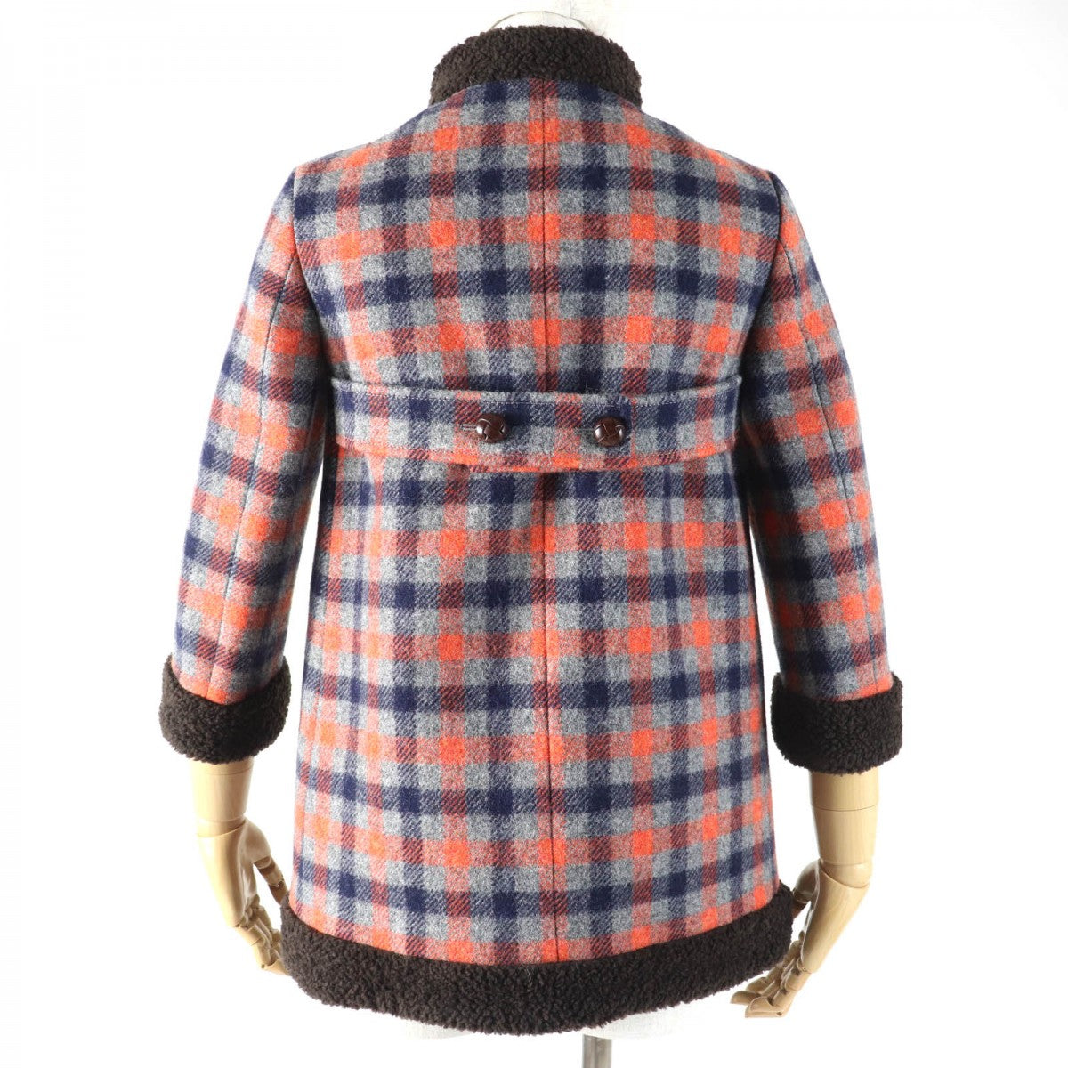 GUCCI coat 633365 wool multicolor 36