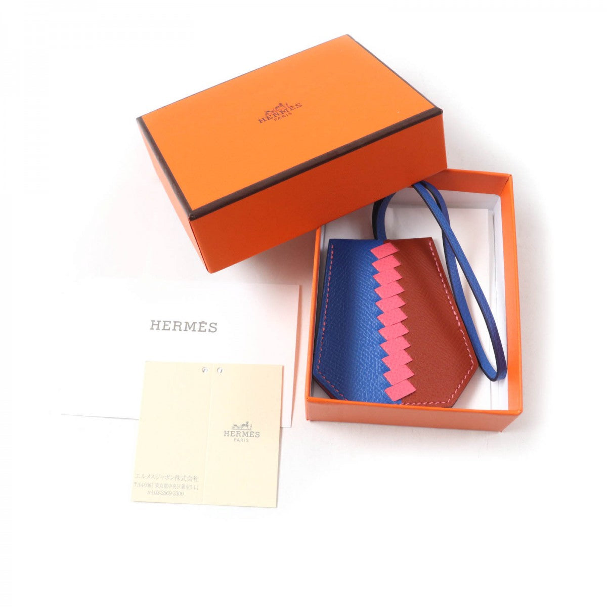 HERMES Bag charm Main：Epsom multicolor Clochette・Cle Grand Trace