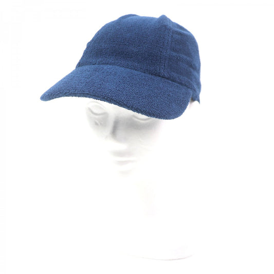 HERMES cap cotton Navy Davis M