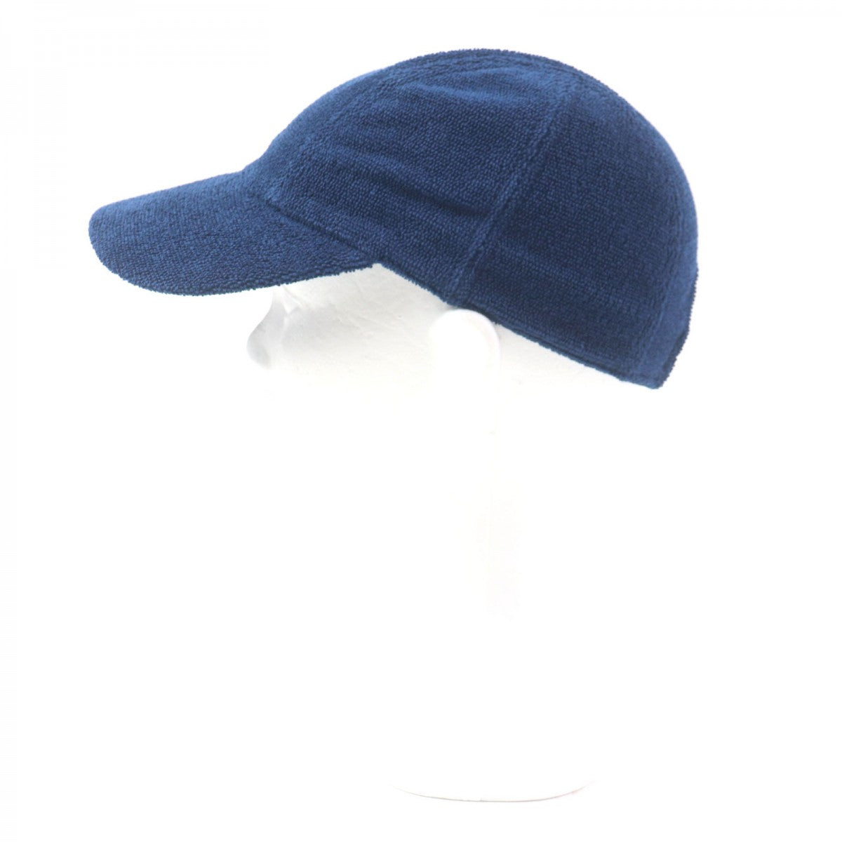 HERMES cap cotton Navy Davis M