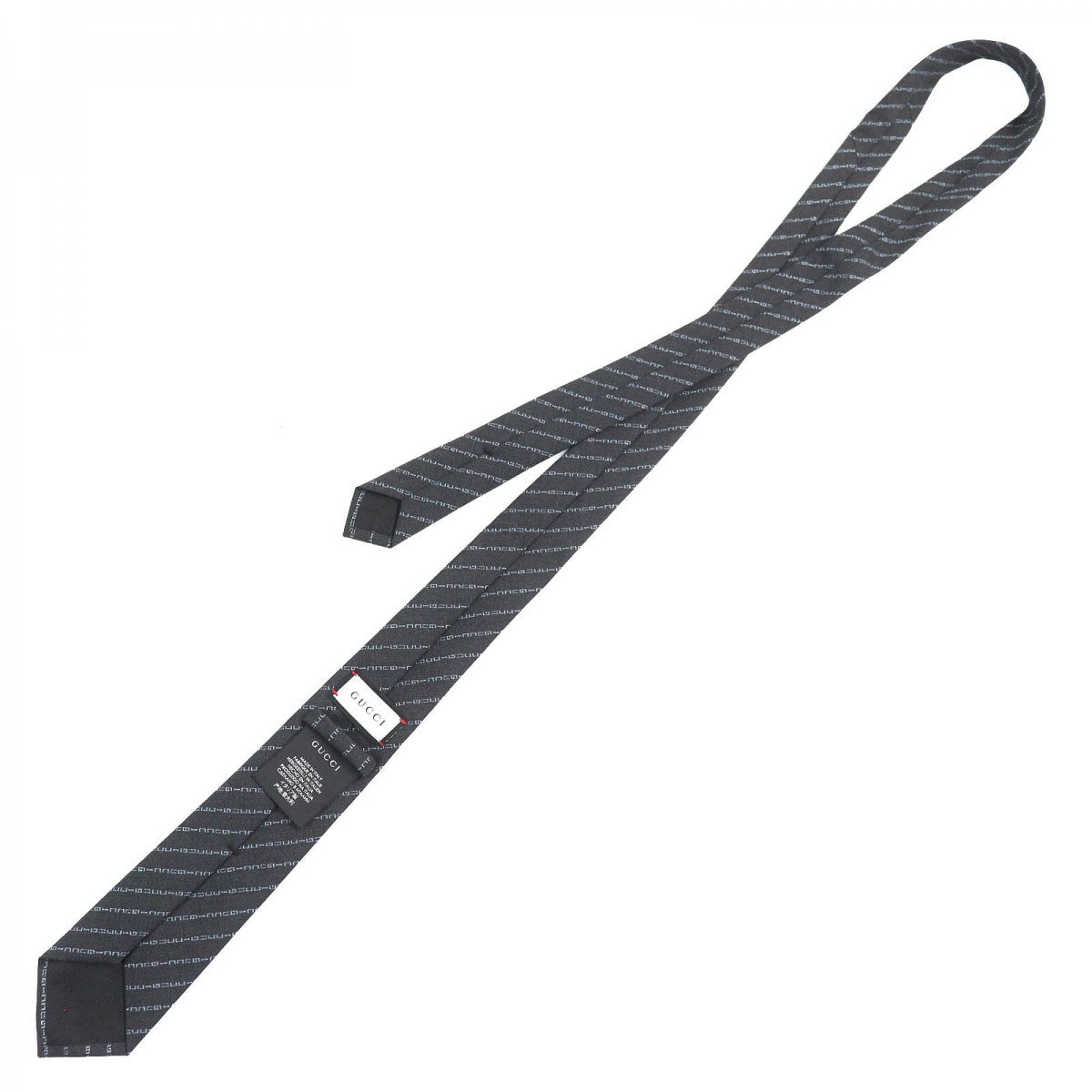 GUCCI tie wool Dark gray