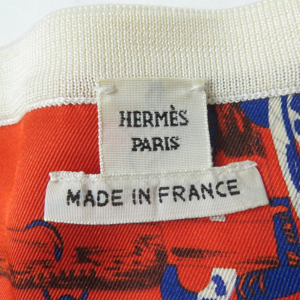 HERMES knit silk multicolor Passementerie Quadri Tassel with string decoration 36