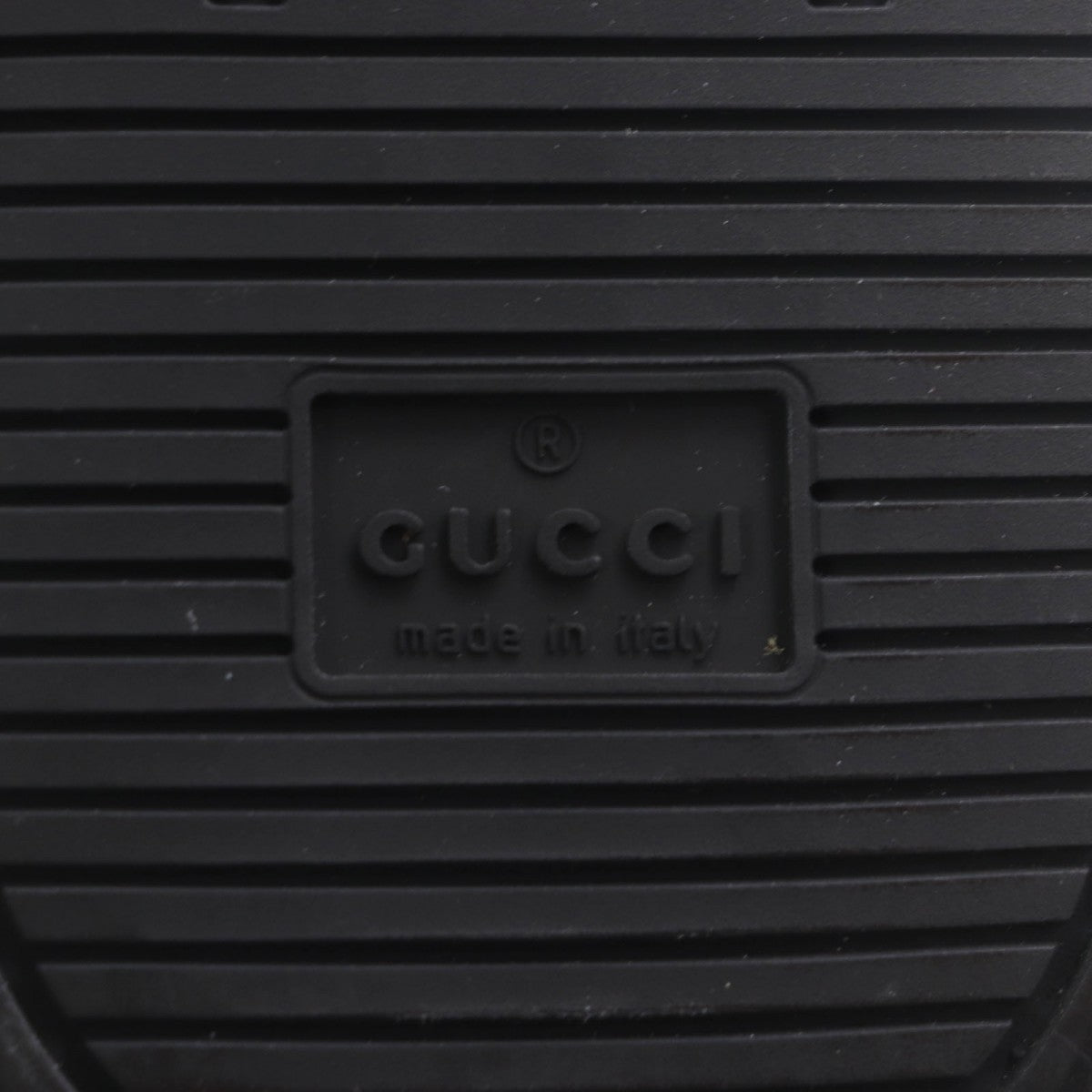 GUCCI High cut sneakers 162958 Sima leather black Web line 7.5
