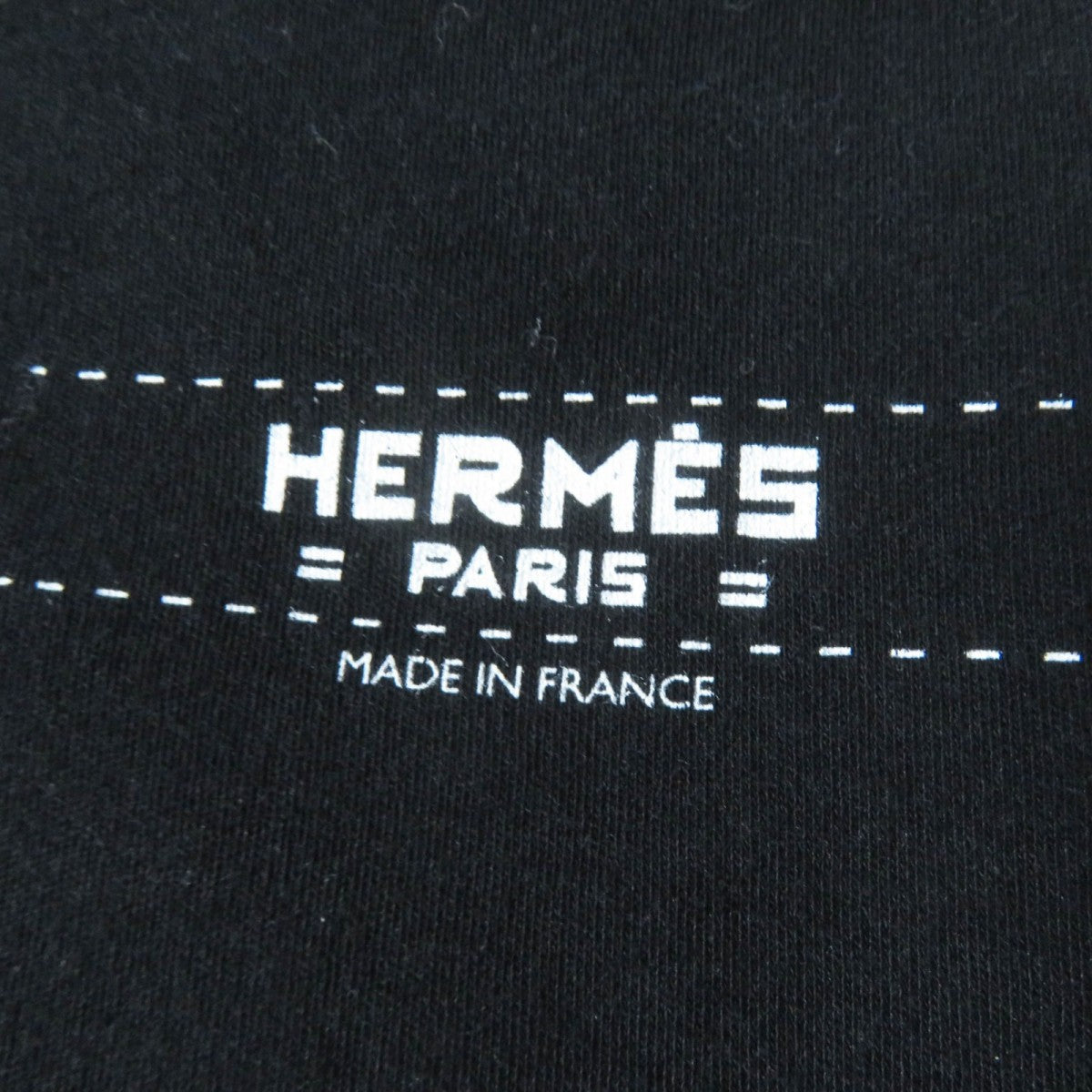 HERMES Short sleeve T-shirt cotton black 44