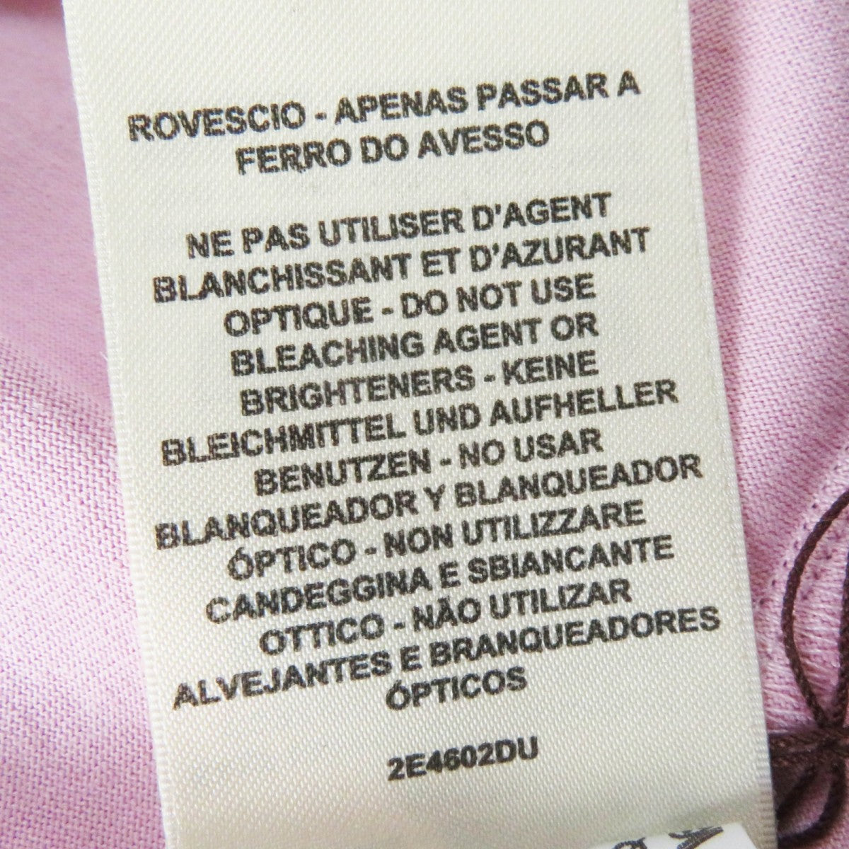 HERMES Short sleeve T-shirt 2E4602DU cotton Dusty Pink Cartouche Micro T-shirt 36