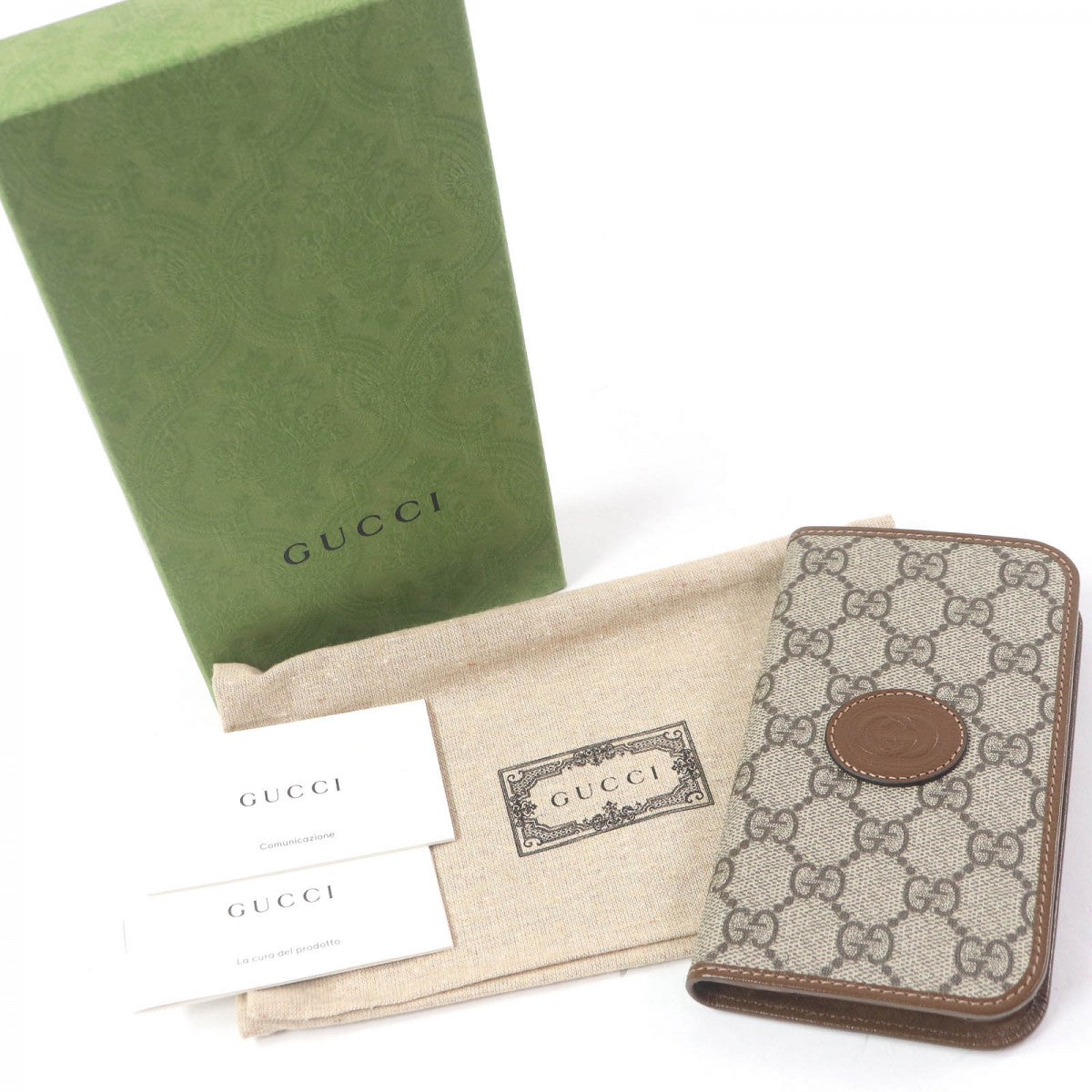 GUCCI iPhone case 760184 GG Supreme Brown