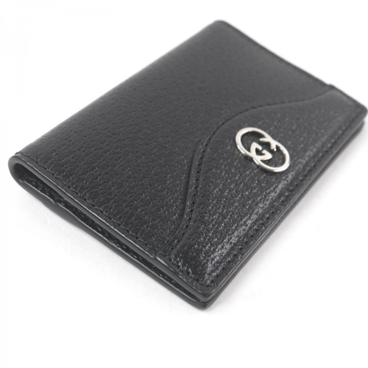 GUCCI Card Case 735000 leather black